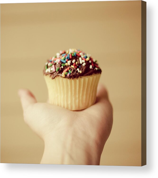 Child Acrylic Print featuring the photograph Cupcake by Lauren Marek