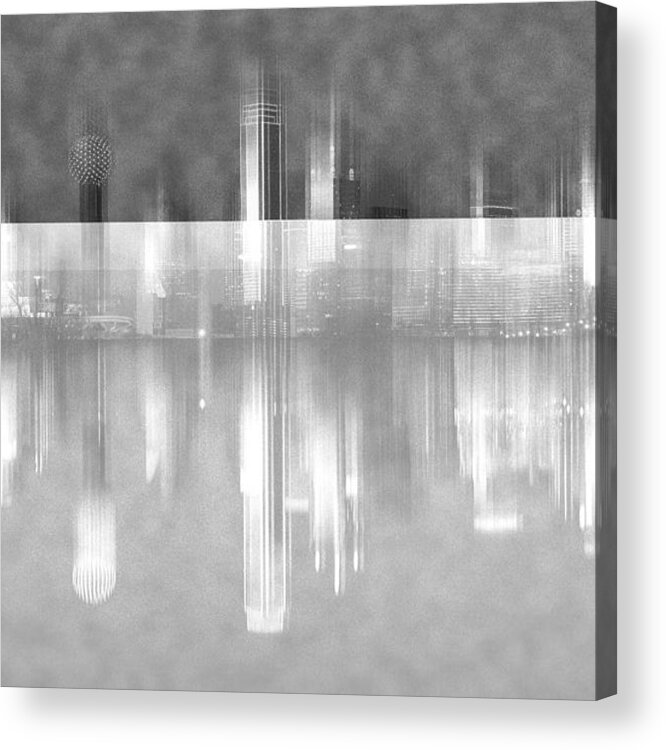 Creative Edit Acrylic Print featuring the photograph Dallas Reflection by Shirley Shen
