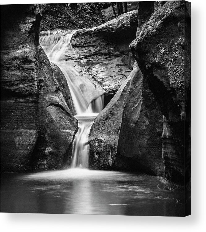 Waterfall Acrylic Print featuring the photograph Devils Bathtub by Scott Meyer