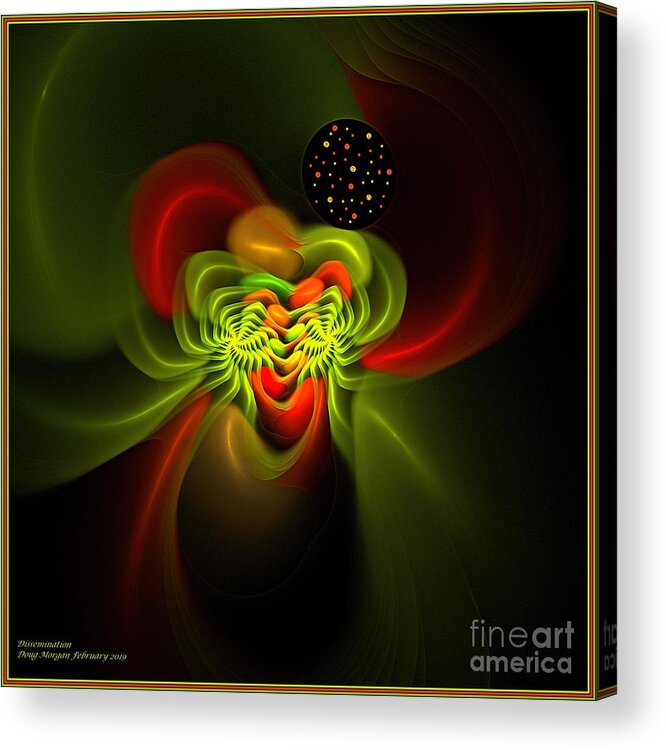 Seeds Acrylic Print featuring the digital art Dissemination by Doug Morgan