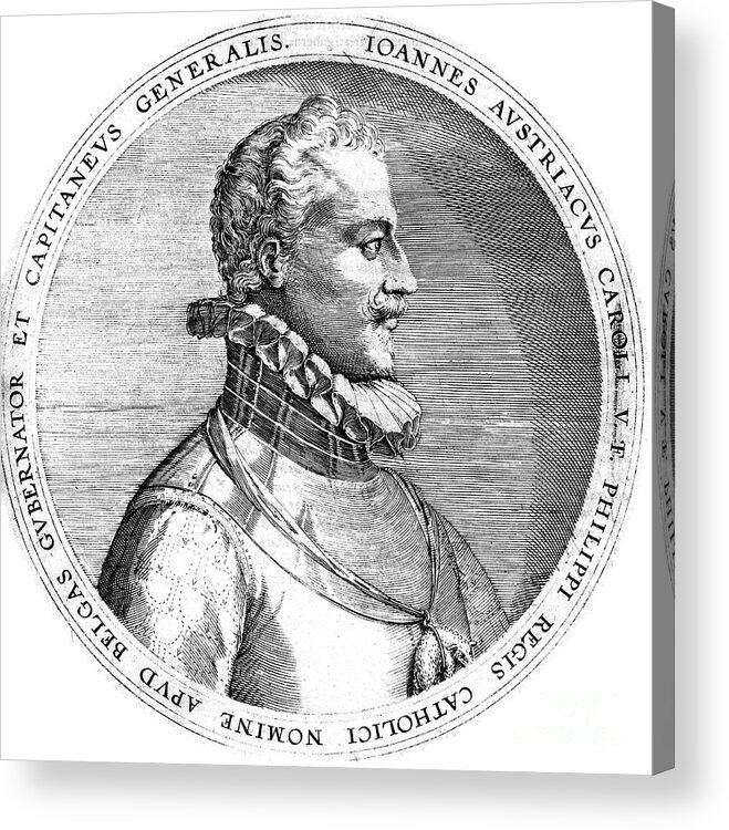 Engraving Acrylic Print featuring the drawing Don John Of Austria, 16th Century by Print Collector
