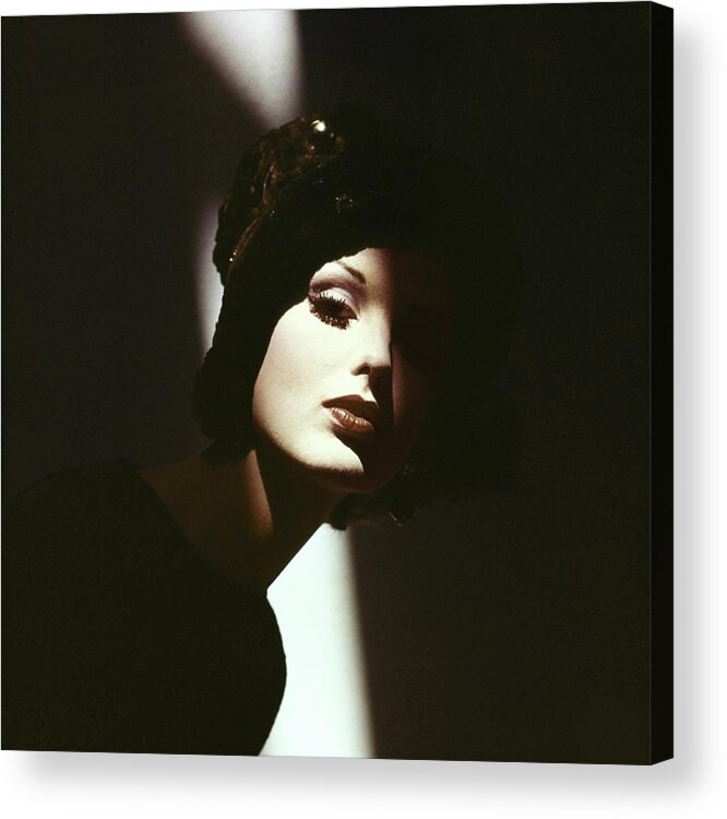 Beauty Acrylic Print featuring the photograph Dorothea Mcgowan In Adolfo Of Emme by Bert Stern