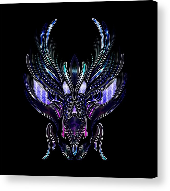 Dragon Acrylic Print featuring the digital art Dragon Queen by Serena King