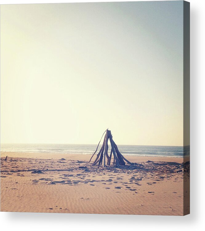 Tranquility Acrylic Print featuring the photograph Driftwood Teepee by Kevin Russ