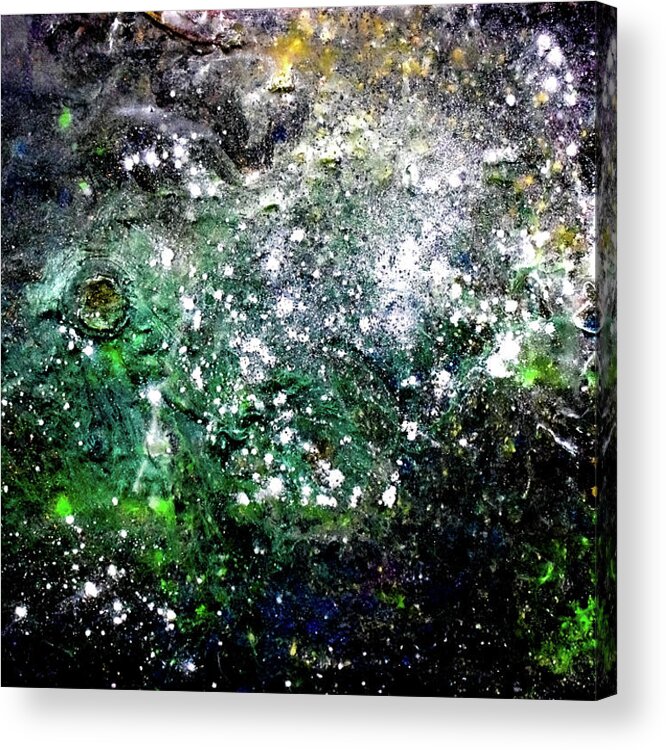 Space Acrylic Print featuring the photograph Emerald Nebula by Patsy Evans - Alchemist Artist