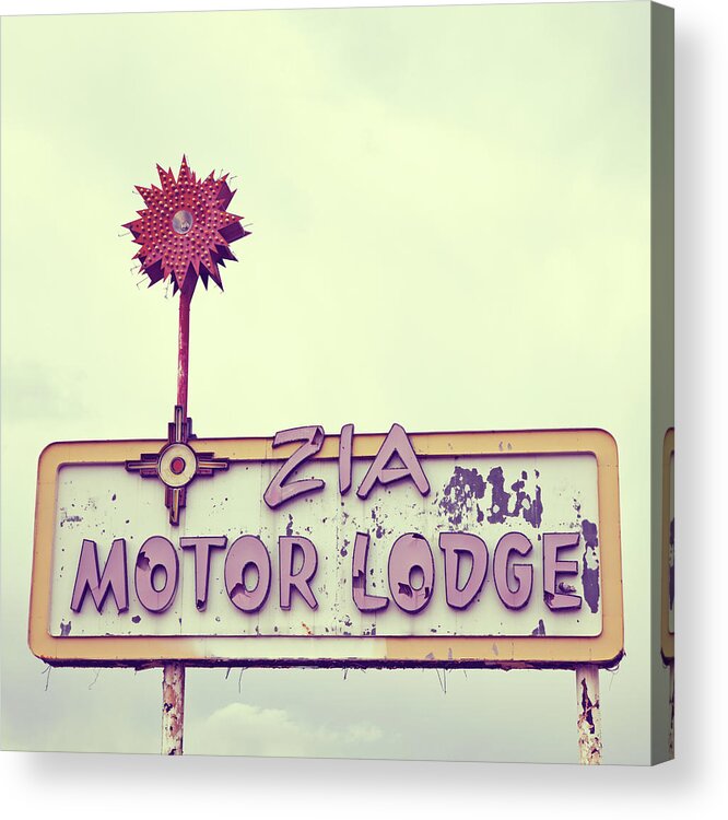 Faded Glory Acrylic Print featuring the photograph Faded Glory - Route 66 by Melanie Alexandra Price