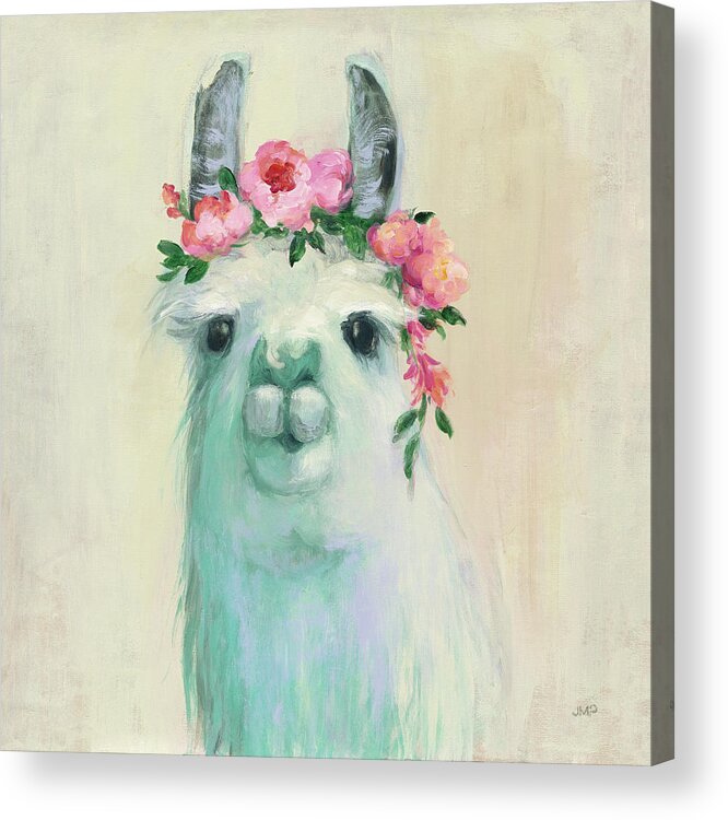 Animals Acrylic Print featuring the painting Festival Girl IIi by Julia Purinton