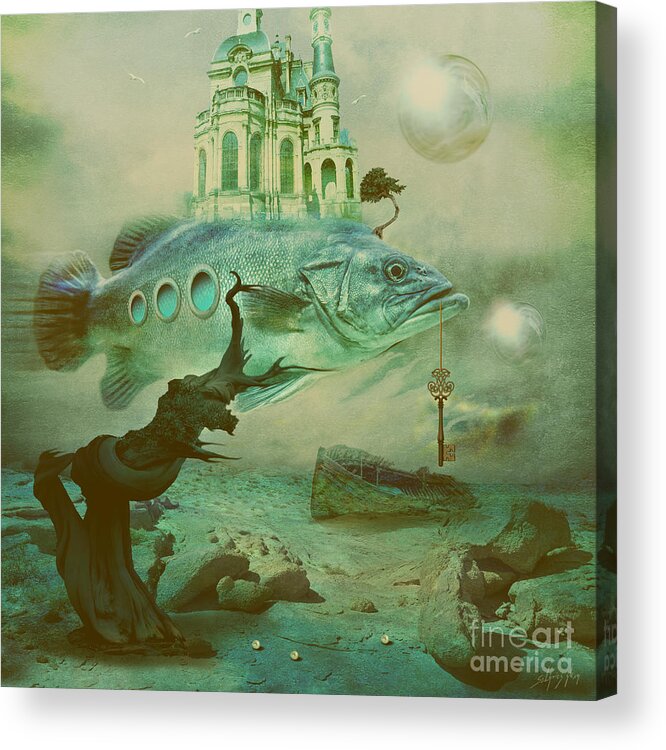 Nemo Acrylic Print featuring the digital art Finding Captain Nemo by Alexa Szlavics