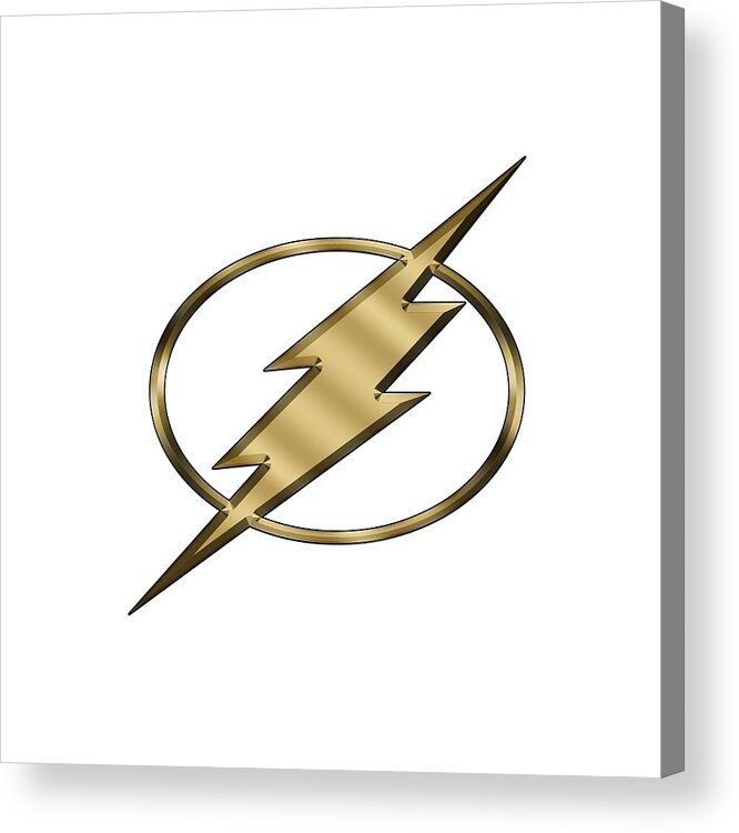 Flash Logo Acrylic Print featuring the digital art Flash Logo by Chuck Staley
