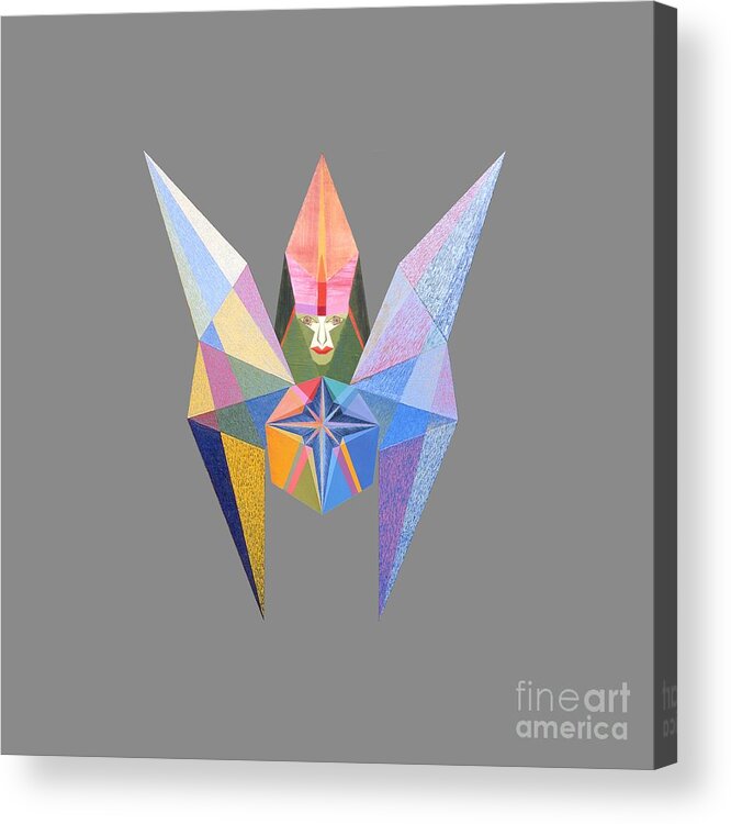 Art Acrylic Print featuring the painting Flying Temperance Star by Michael Bellon