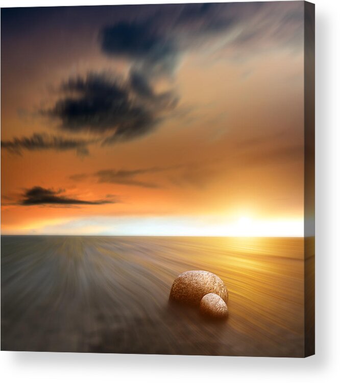 Tranquility Acrylic Print featuring the photograph Gold Rush by Carlos Gotay