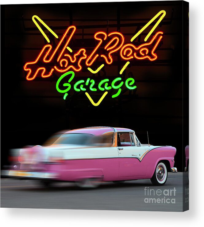 Hot Rod Garage Acrylic Print featuring the photograph Hot Rod Garage by Bob Christopher