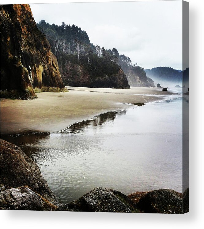 Beautiful Acrylic Print featuring the photograph Hug Point Landscape by Melinda Firestone-White