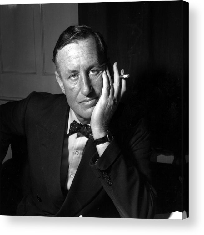 Ian Fleming Acrylic Print featuring the photograph Ian Fleming by Express Newspapers