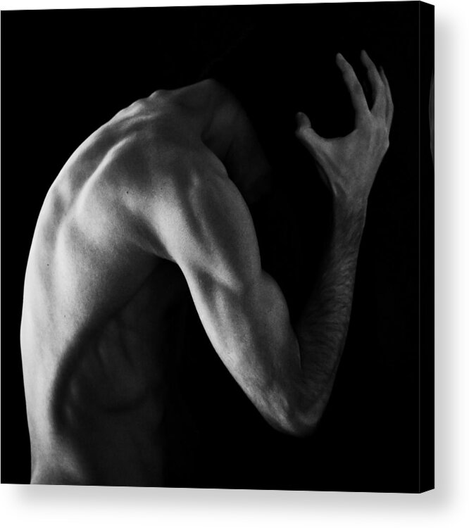 Dark Acrylic Print featuring the photograph Into Black by Bobby Kostadinov
