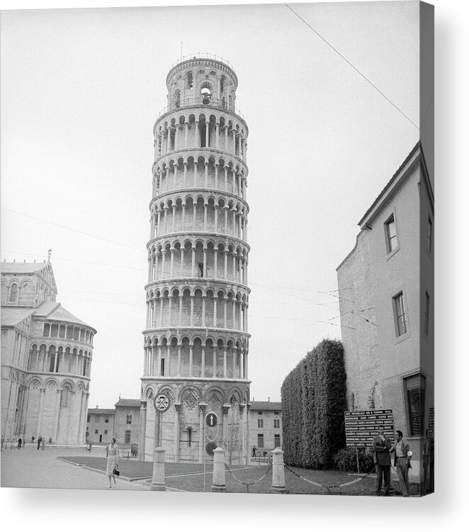 Outdoors Acrylic Print featuring the photograph Italy, Tuscany, Pisa, Leaning Tower Of by George Marks