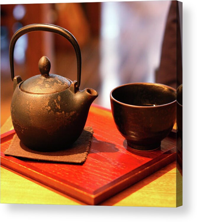Teapot Acrylic Print featuring the photograph Japanese Tea Pot by Hidehiro Kigawa
