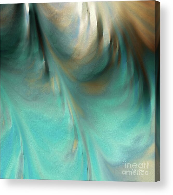 Blue Acrylic Print featuring the painting Jeremiah 33 3. Call To Me by Mark Lawrence