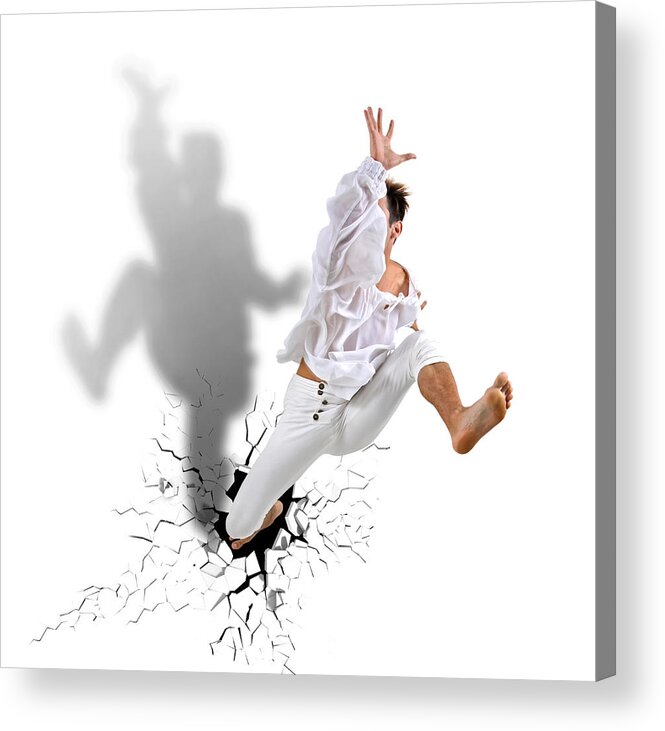 Shadow Acrylic Print featuring the photograph Jump And Dance by Ddiarte