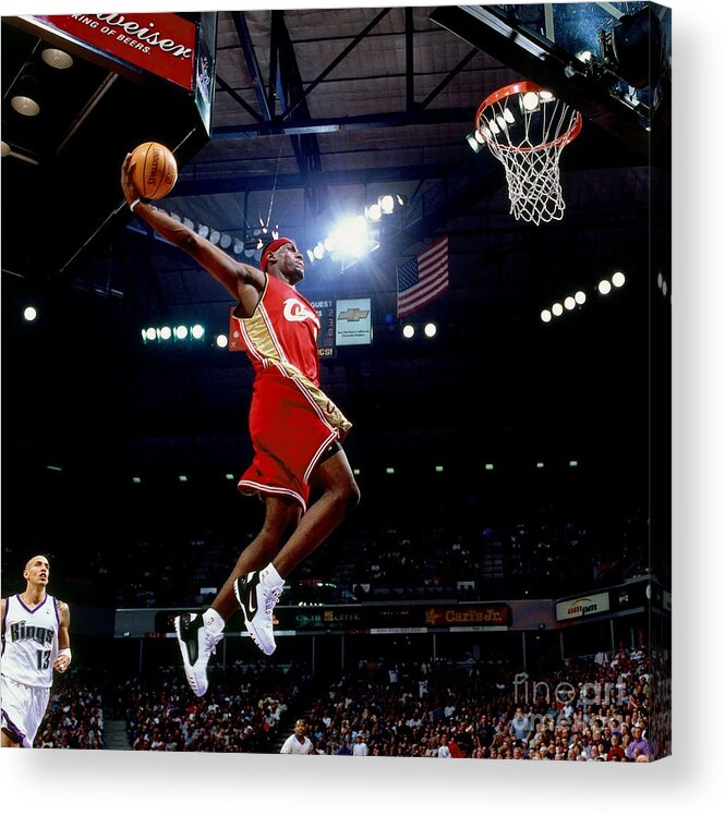 Nba Pro Basketball Acrylic Print featuring the photograph Lebron James Classics by Rocky Widner