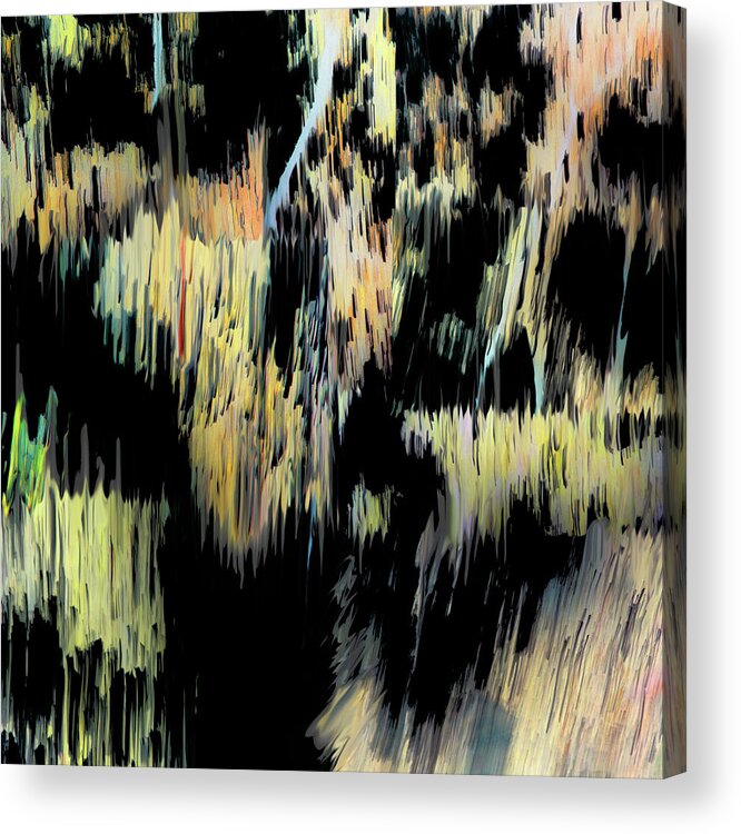 Abstract Acrylic Print featuring the digital art Light Impressions Abstract 3 by Mary Bedy