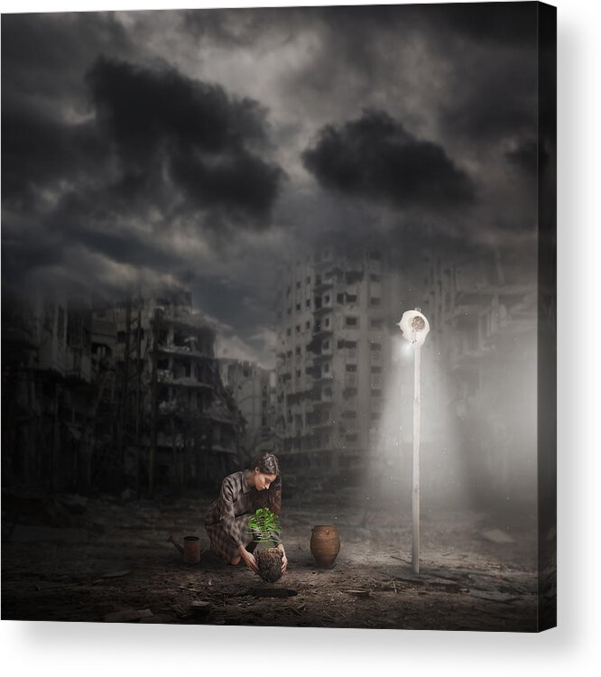 Mood Acrylic Print featuring the photograph Light Of Hope by Martin Marcisovsky