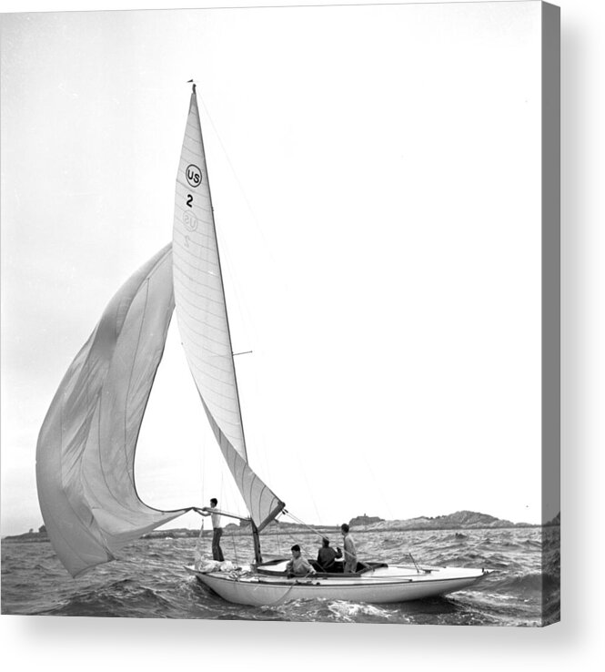 1950-1959 Acrylic Print featuring the photograph Loose Sail by Orlando
