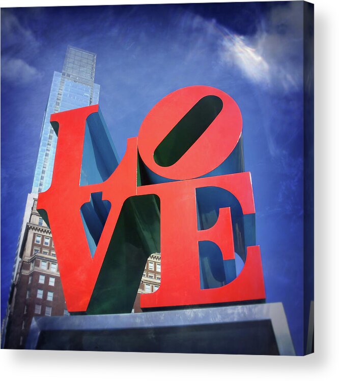 Philadelphia Acrylic Print featuring the photograph Love Philly by Carol Japp