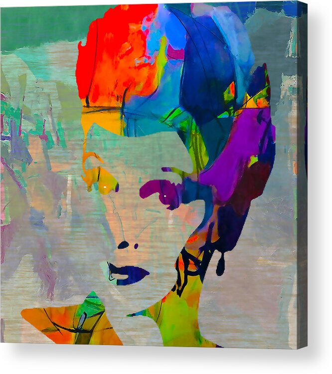  Lucille Ball Paintings Acrylic Print featuring the mixed media Lucille Ball by Marvin Blaine
