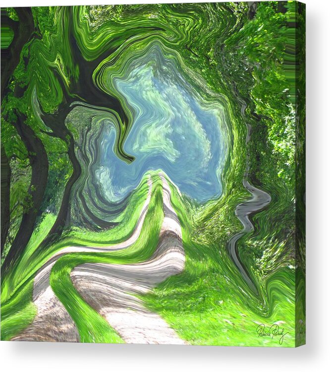 Magical Acrylic Print featuring the painting Magic portal by Patricia Piotrak