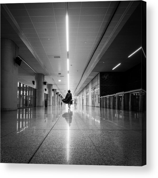 Person Acrylic Print featuring the photograph Main Station by Magdalena Roeseler
