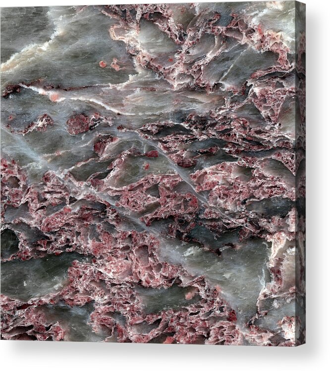 Material Acrylic Print featuring the photograph Marble Background by Rusm