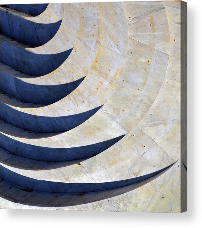In A Row Acrylic Print featuring the photograph Marble Stairs by Maria Luisa Corapi