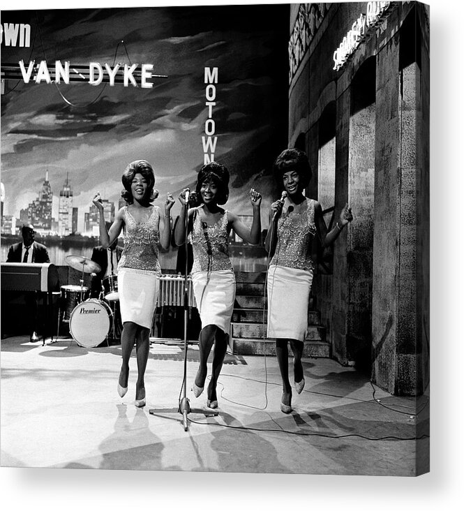 Singer Acrylic Print featuring the photograph Martha And The Vandellas - Motown by Popperfoto