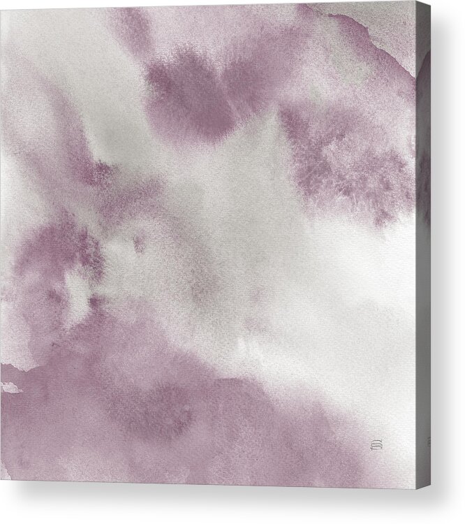 Abstract Acrylic Print featuring the painting Mauve Indigo Flow II by Chris Paschke