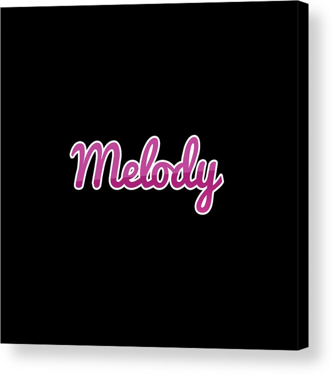 Melody Acrylic Print featuring the digital art Melody #Melody by TintoDesigns