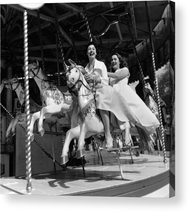 1950-1959 Acrylic Print featuring the photograph Merry Go Round by Carl Sutton