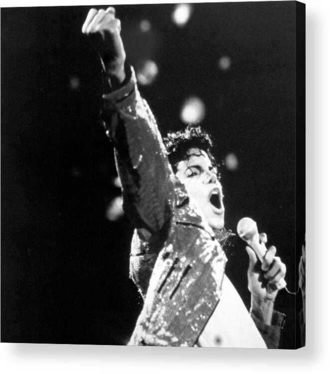 People Acrylic Print featuring the photograph Michael Jackson by Afro Newspaper/gado