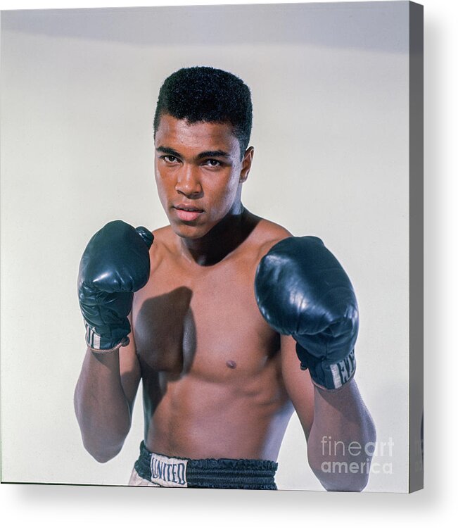Heavyweight Acrylic Print featuring the photograph Muhammad Ali by The Stanley Weston Archive