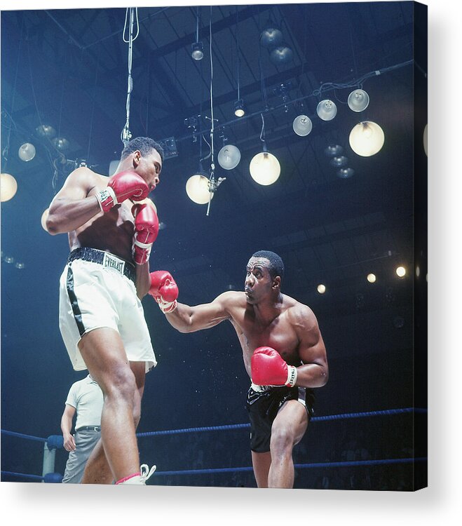 Muhammad Ali Acrylic Print featuring the photograph Muhammad Ali Versus Sonny Liston by John Dominis