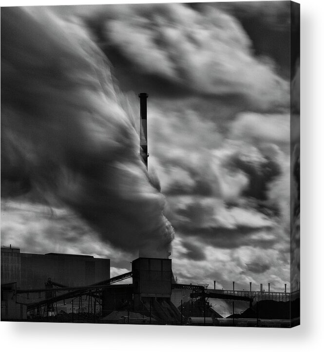 Industry Acrylic Print featuring the photograph No Energy Industry Will Ever Own The Sun ... by Yvette Depaepe