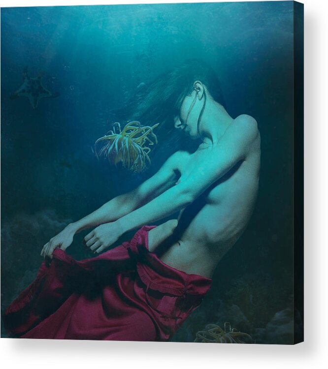 Naked Acrylic Print featuring the photograph Obsession IIi by Miriana