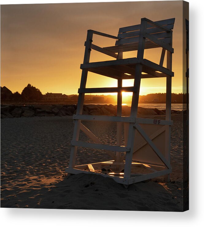 Beach Acrylic Print featuring the photograph Off Duty by Vicky Edgerly