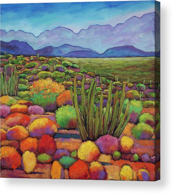 #faatoppicks Acrylic Print featuring the painting Organ Pipe by Johnathan Harris