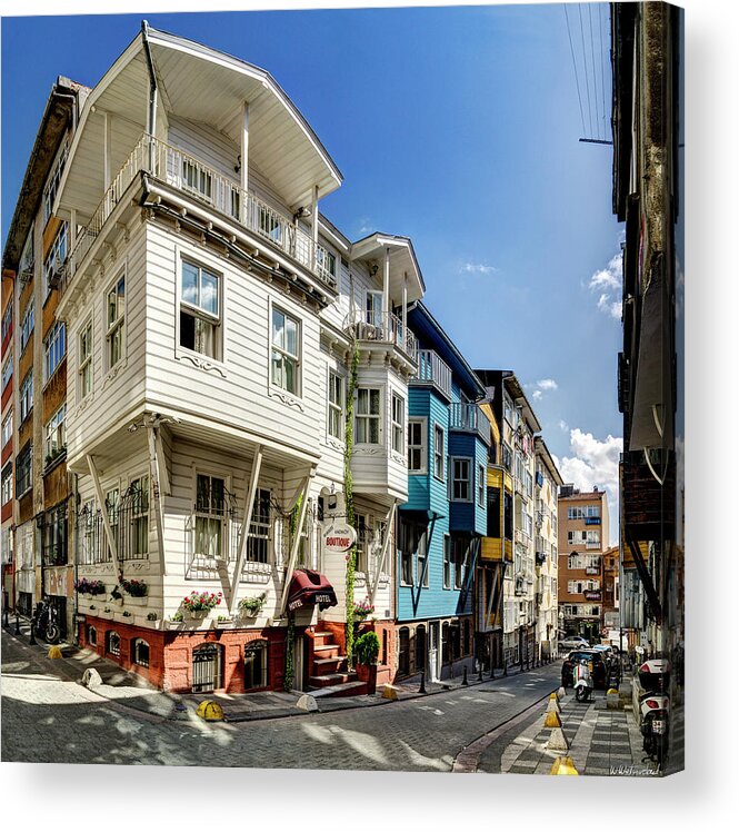 Ottoman House Acrylic Print featuring the photograph Ottoman houses Istanbul 01 by Weston Westmoreland
