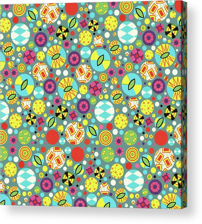 Abstract Acrylic Print featuring the drawing Pattern of Balls by CSA Images