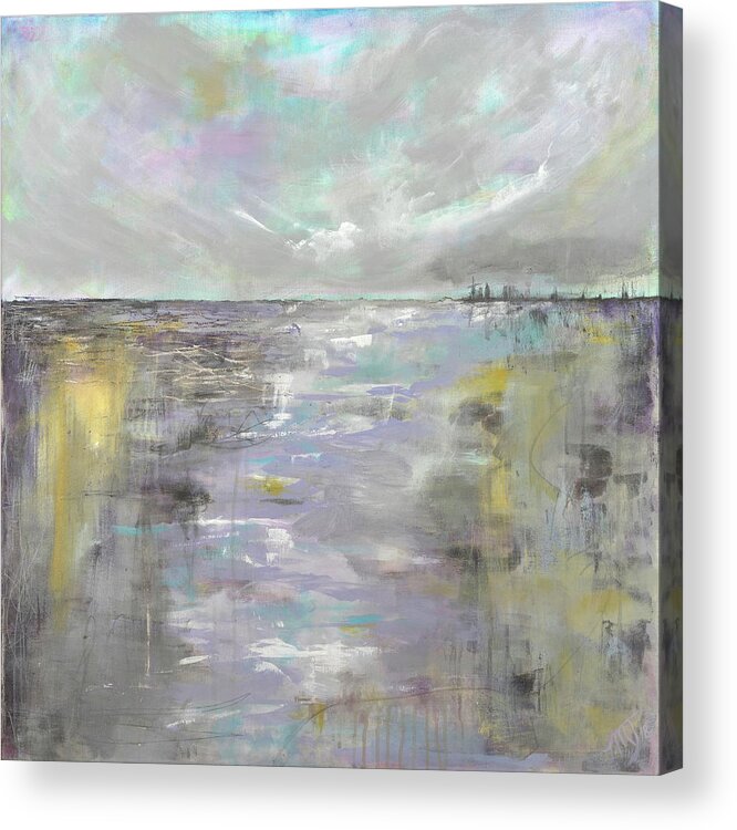 Perfect Acrylic Print featuring the painting Perfect Storm by Theresa Marie Johnson