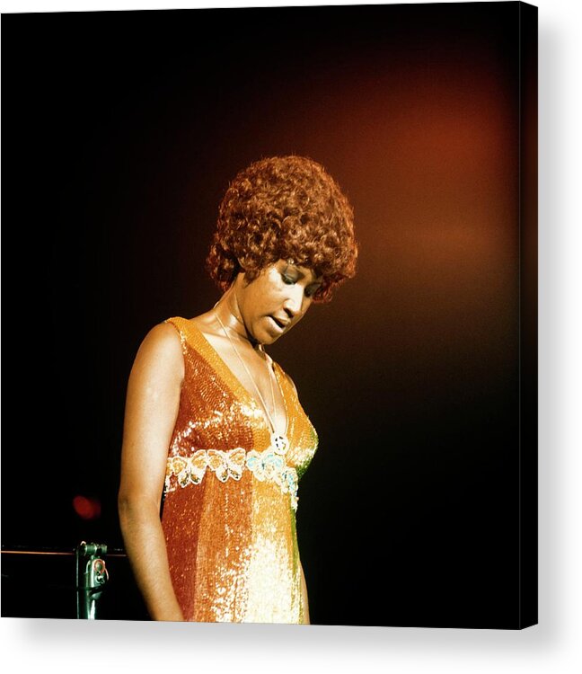 Aretha Franklin Acrylic Print featuring the photograph Photo Of Aretha Franklin by David Redfern