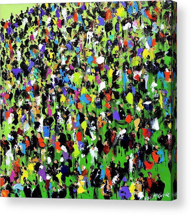 Race Meeting Acrylic Print featuring the painting Race Meeting II by Neil McBride