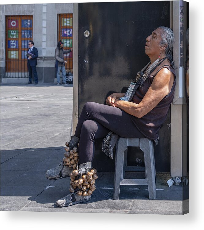 Mexico City Acrylic Print featuring the photograph Resting Out Of The Hot Sun by Wendy Fischer Hartman